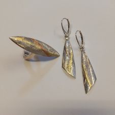 sterling silver, 18k gold in defferent colors